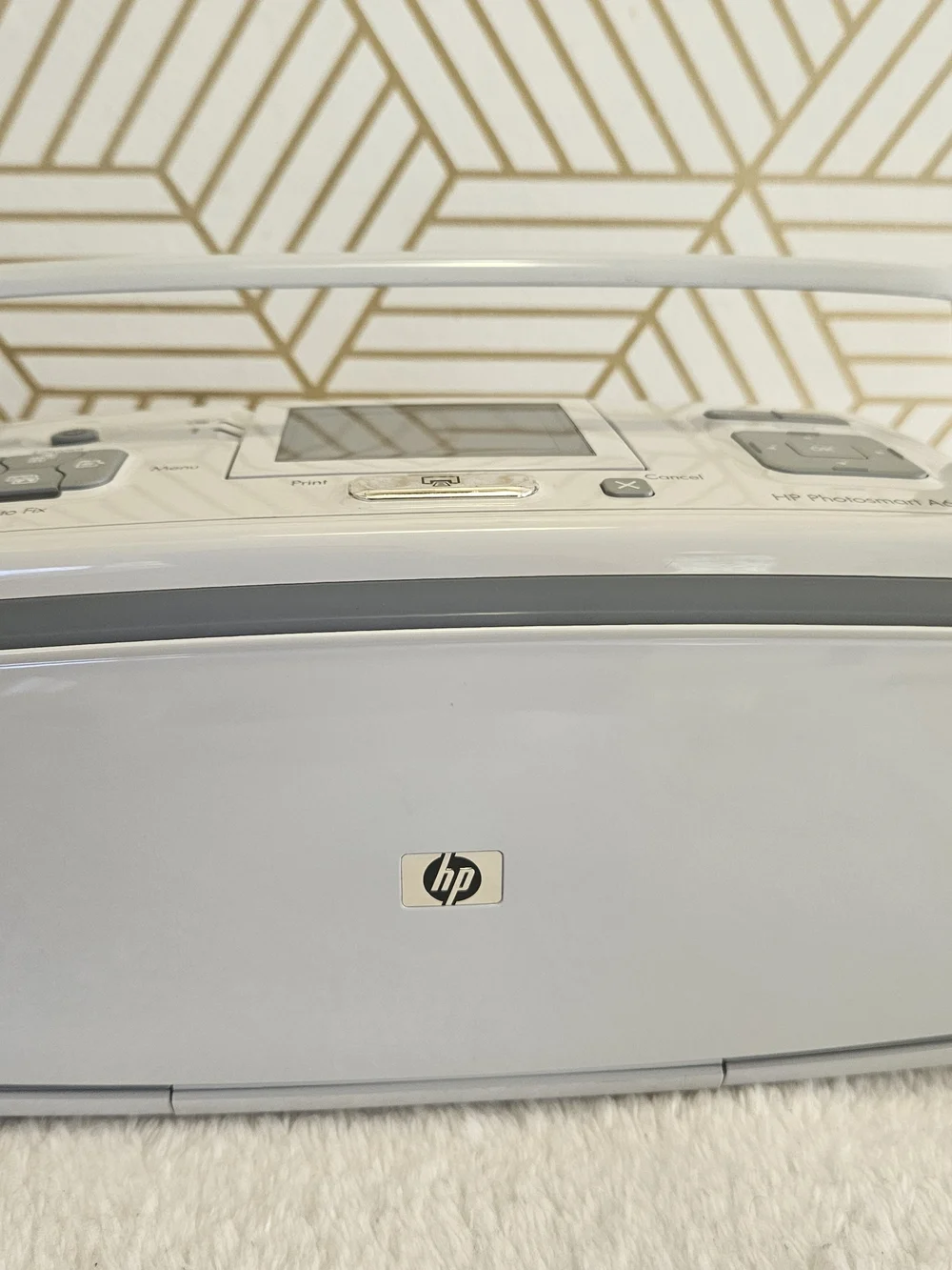 HP Photosmart A616 Compact Photo Printer - White and Gray